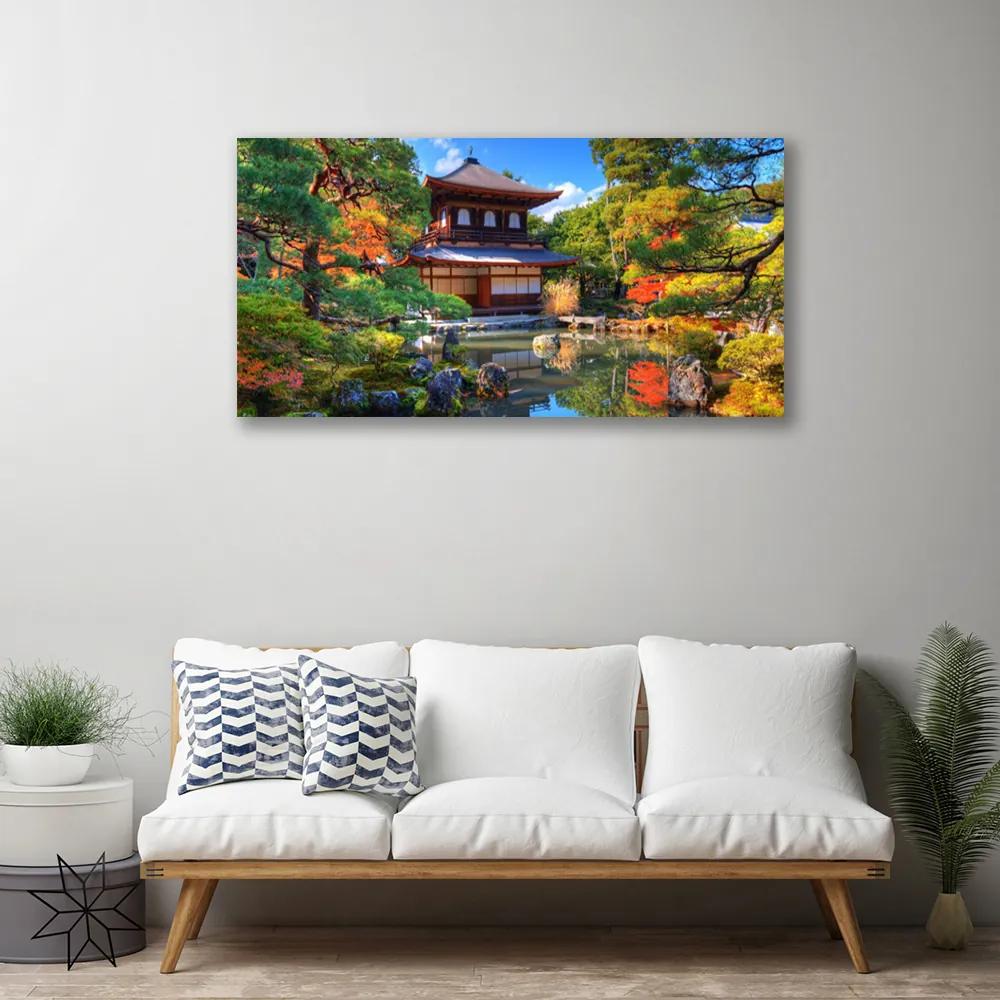 Obraz Canvas Záhrada japonsko krajina 120x60 cm