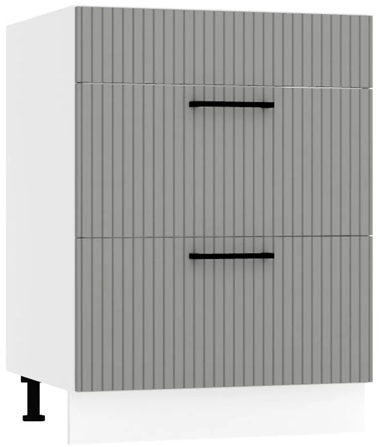 Skrinka do kuchyne  Kate d60pc s/2 zasl šedá mat