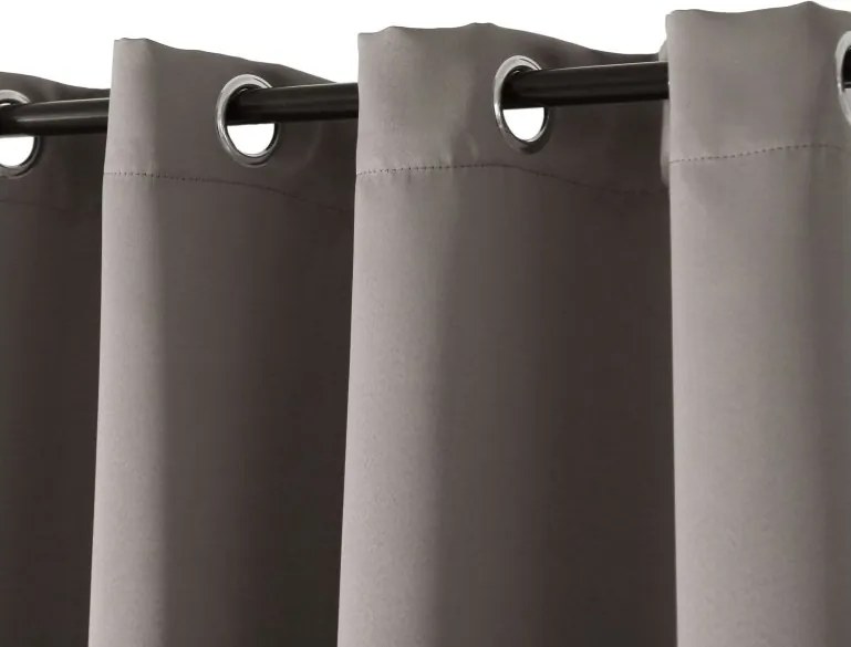 Záves OXFORD 140x270 cm, sivohnedý Zavesenie: Riasiaca páska