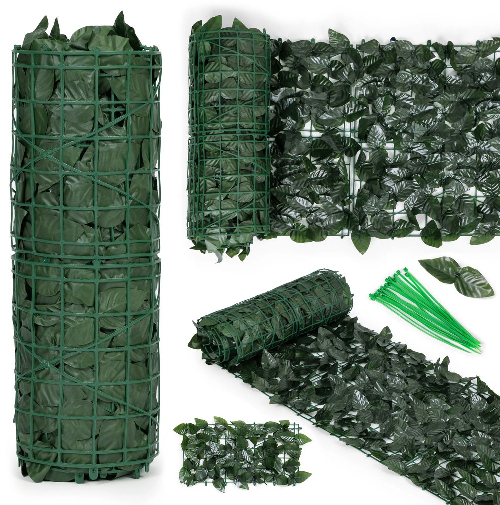 MULTI GARDEN Maskovacia stena 300x50 cm, umelý živý plot- brečtanovo zelená