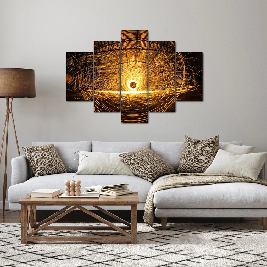 Obraz svietiaceho disku (150x105 cm)