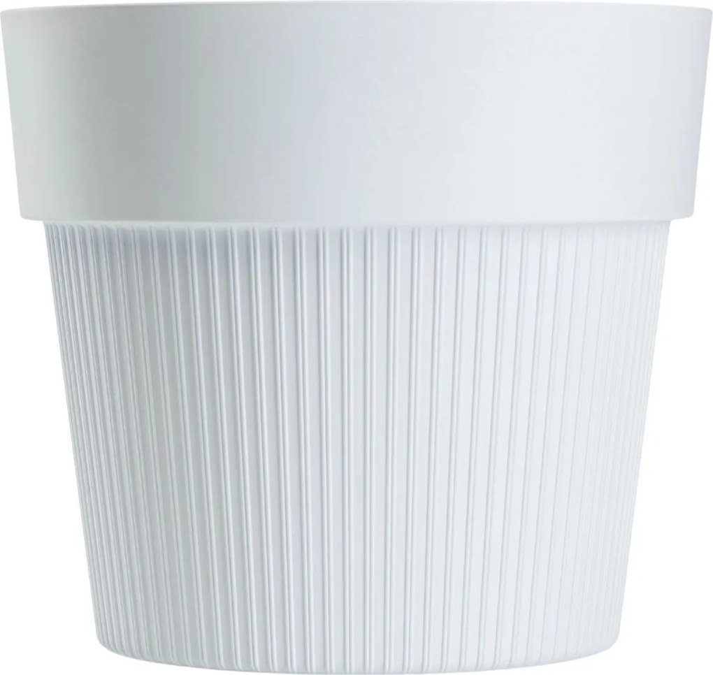 Květináč SILVA LINE 12,7x14,5 cm krémově bílý