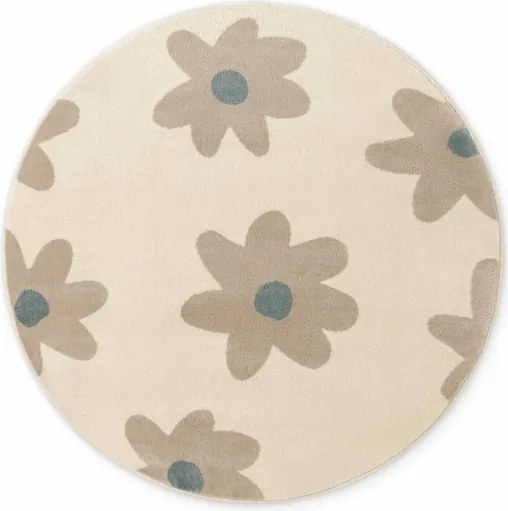 Koberec Hanse Home ADVENTURES BLOOMY krémový kruh