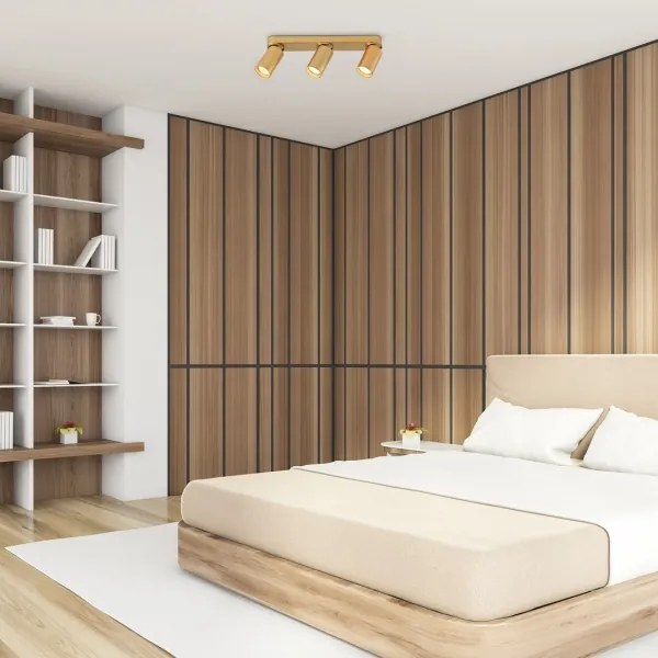 Rabalux 73077 - Bodové svietidlo MIRINA 3xGU10/5W/230V zlatá