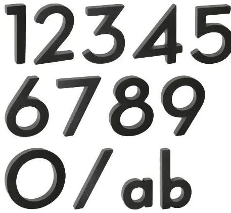 Domové čísla RICHTER 3D (čierná matná) - 9