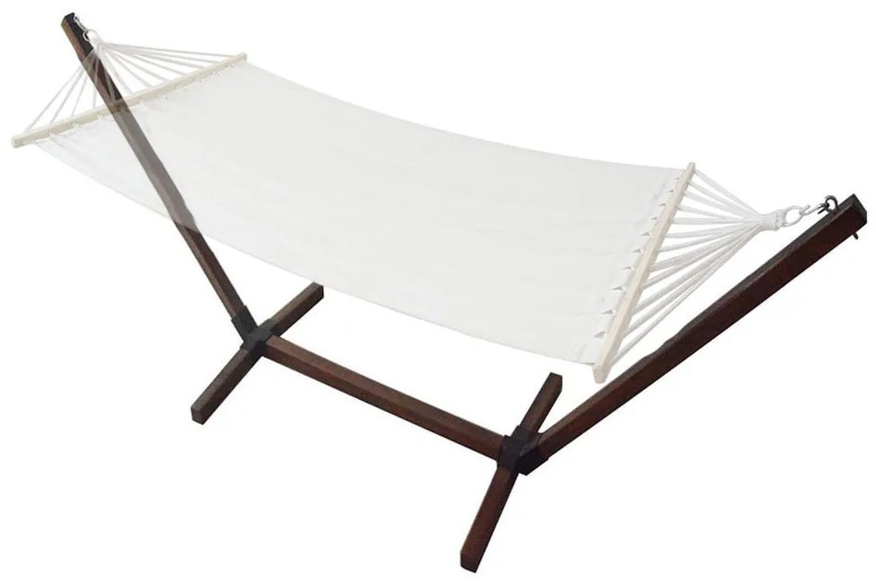 Drevený stojan na hojdaciu sieť