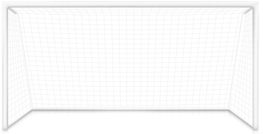 Futbalová tréningová bránka so sieťou 180x120 cm, čiernobiela, MultiGarden