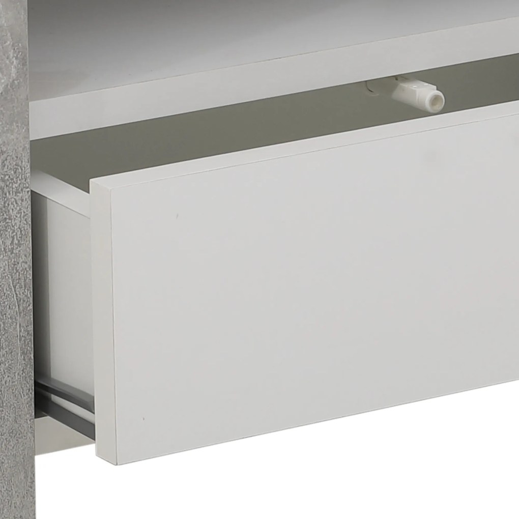 Sconto Konferenčný stolík BORIS betón/biela