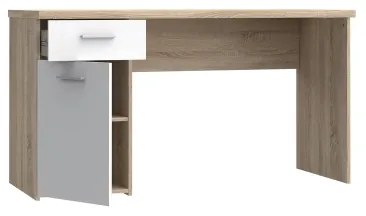 Písací stôl GINO biela/dub sonoma