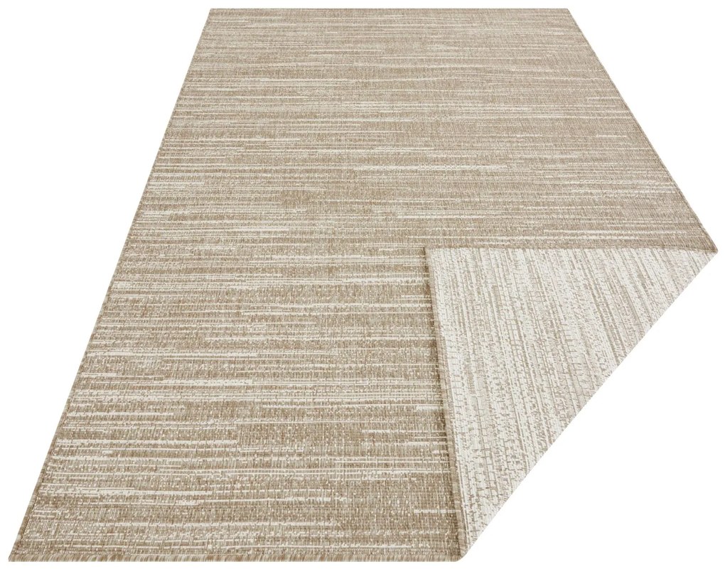 ELLE Decoration, Kusový koberec Gemini 105548 Linen z kolekcie Elle – na von aj na doma, 80x350, béžová, chodba / predsieň