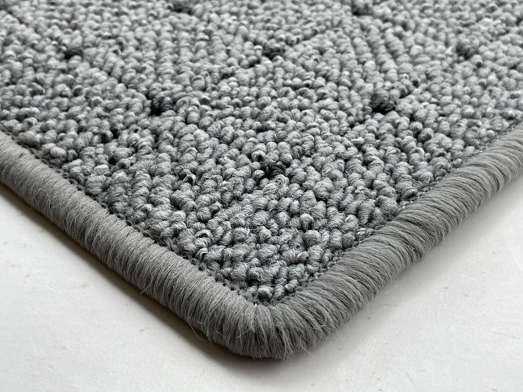 Vopi koberce Kusový koberec Udinese sivý štvorec - 100x100 cm