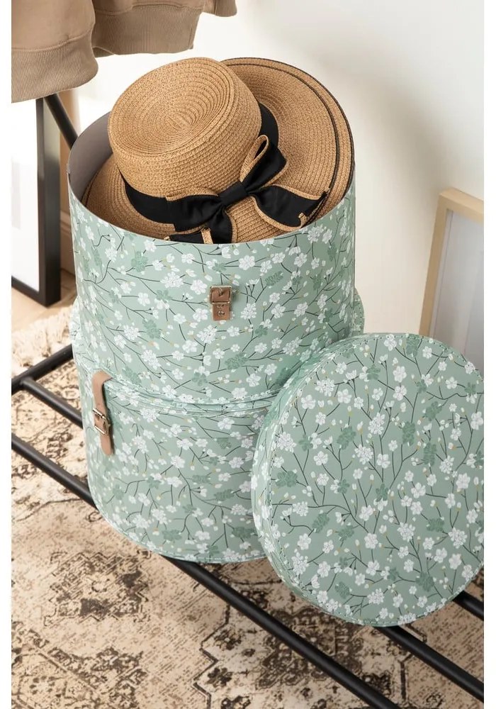 Kartónové úložné boxy s vekom v súprave 2 ks Rut – Bigso Box of Sweden