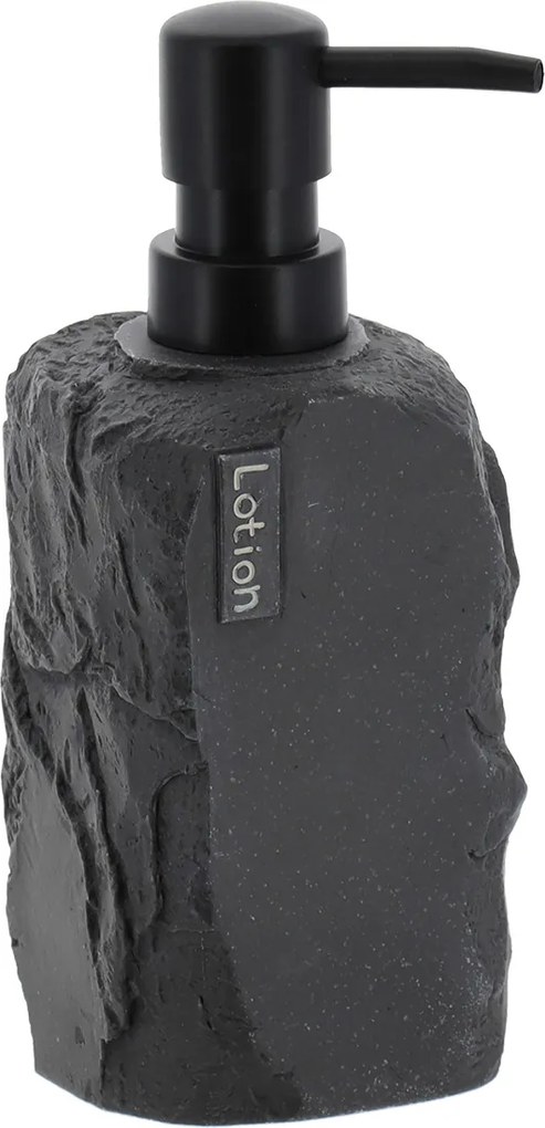 Dávkovač mydla Paola, čierna/s čiernymi prvkami, 400 ml