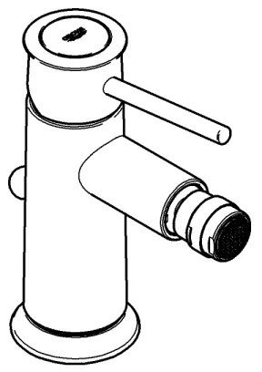 GROHE 32864000 - Bidetová batéria BAUCLASSIC, lesklý chróm