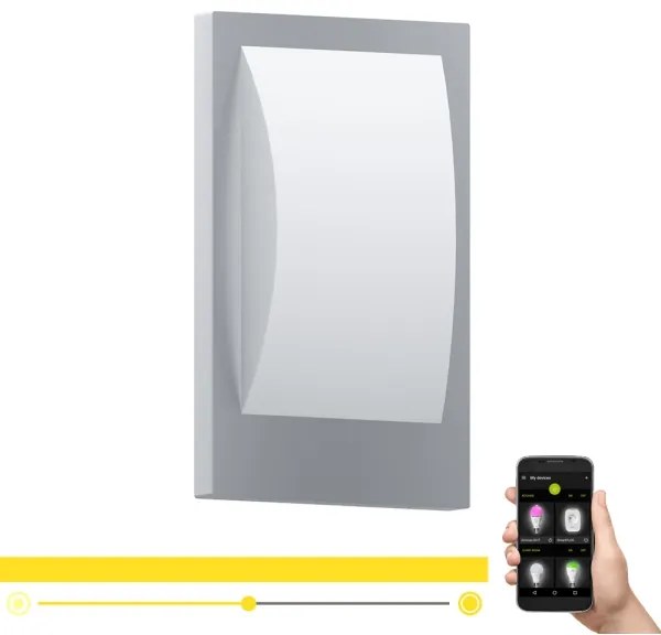 Eglo 97239 - LED stmievateľné vonkajšie svietidlo VERRES-C 1xE27/9W/230V BT IP44
