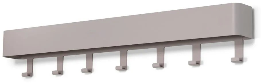 Taupe kovový nástenný vešiak s poličkou 72 cm Dax Play – Spinder Design