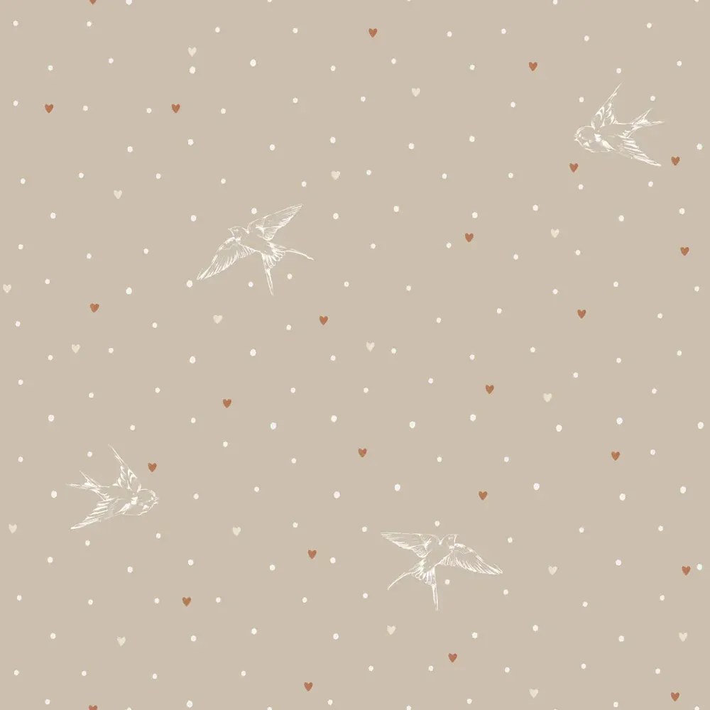 Tapeta béžovej lastovičky 280×50 cm