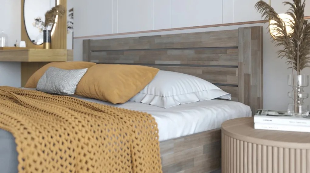 Posteľ Irma 180x200 cm, šedý buk