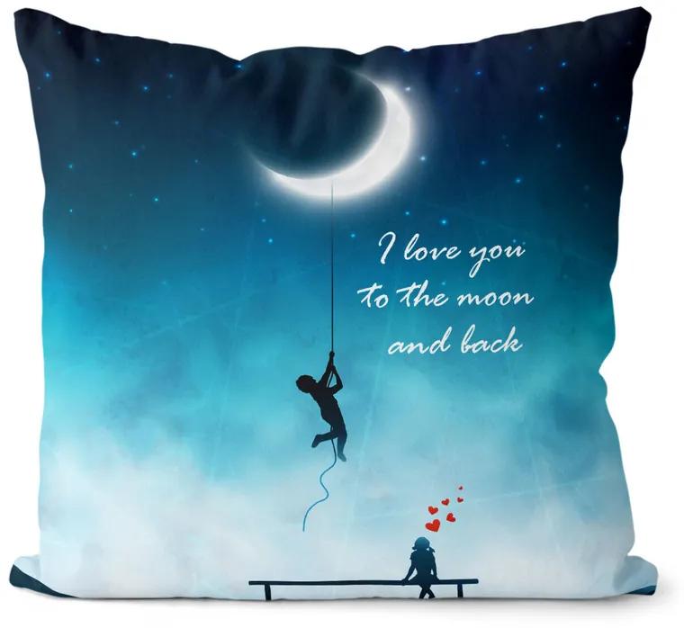 Vankúš Love Moon (Velikost: 40 x 40 cm)