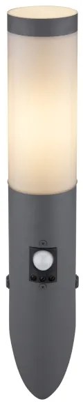 Globo 3157AS - Vonkajšie nástenné svietidlo so senzorom BOSTON 1xE27/15W/230V IP44