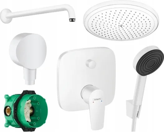 Podomietkový sprchový set Hansgrohe Talis E dažďová sprcha 280 biela matná