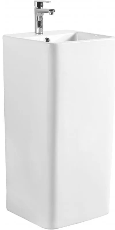Mexen Otra, voľne stojace umývadlo 40x40x83 cm, biela, 26034000