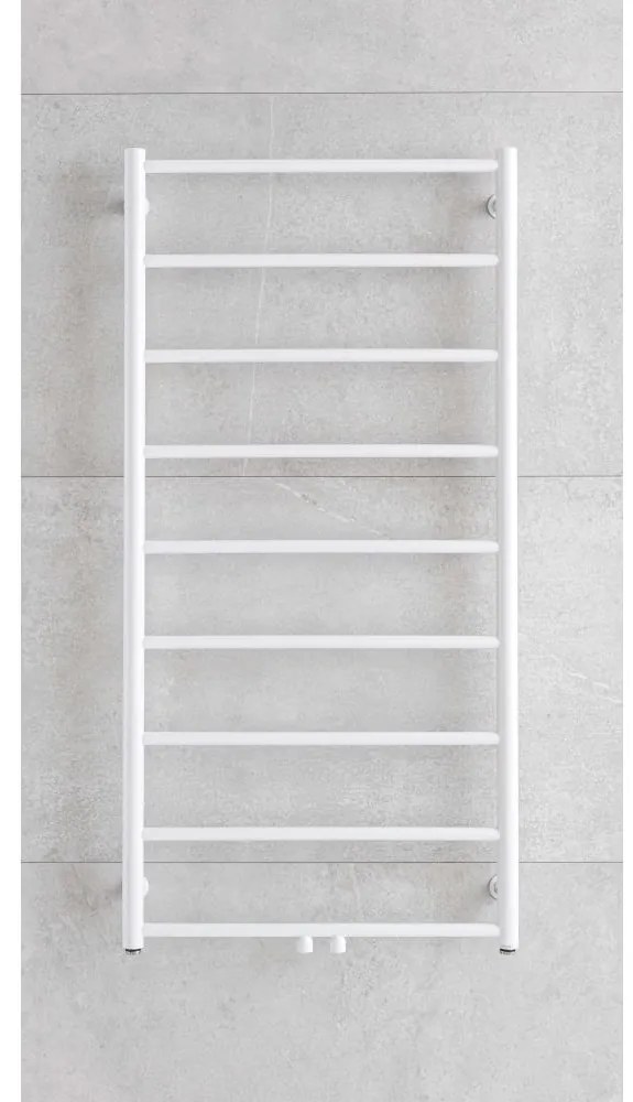P.M.H. NS4W-M - Kúpeľňový rebríkový radiátor NAAS 349 W 121 cm biela