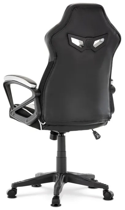 BONTEC Herné kreslo, hojdací mechanizmus, strieborná ekokoža, KA-Y341 SIL Farba: Strieborná