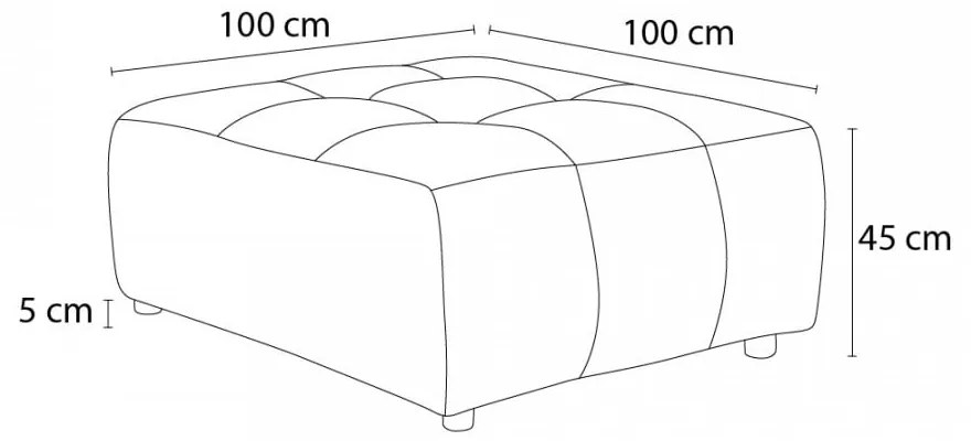 Tmavosivá podnožka Arsene – Bobochic Paris
