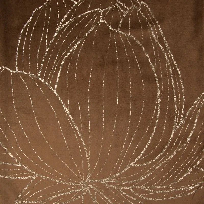 Dekorstudio Elegantný zamatový behúň na stôl BLINK 12 hnedý Rozmer behúňa (šírka x dĺžka): 35x140cm