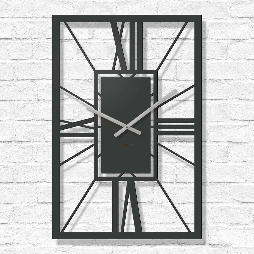 DUBLEZ | Drevené rímske hodiny - Arch Deco