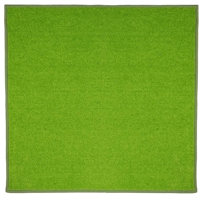 Vopi, Kusový koberec Eton zelený 41 štvorec, 120x120, zelená, obývacia izba