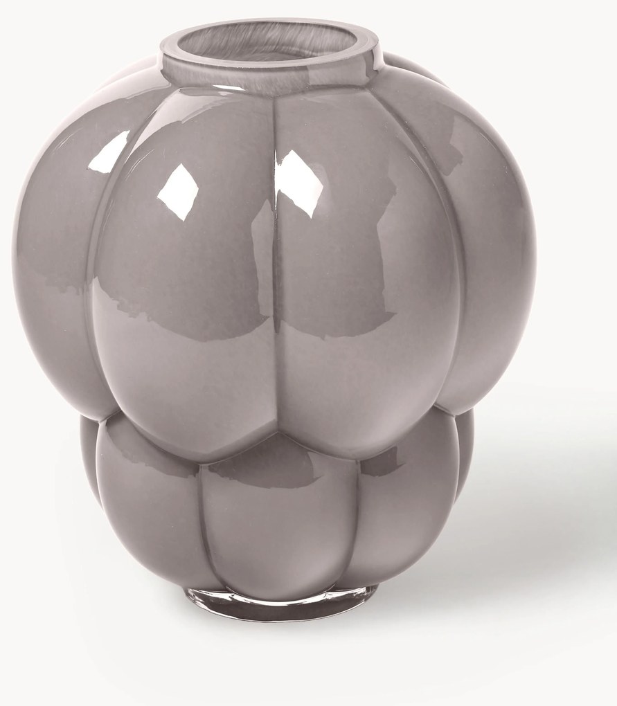 Ručne fúkaná sklenená váza Uva, V 28 cm