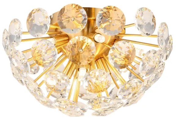 Globo 16047D - Stropné svietidlo VIRINA 10xG9/7W/230V zlatá pr. 39 cm