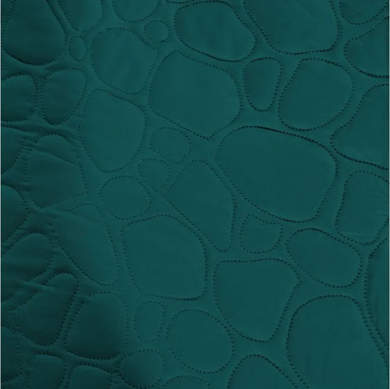 Tyrkysový prehoz na posteľ STONE Rozmer: 200 x 220 cm