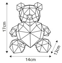 Globo 28058K - LED stmievateľná stolná dekorácia BRONDAR LED/3W/5V 1200 mAh medv