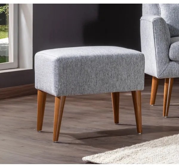 Taburet NIMO 46 × 50 cm sivý