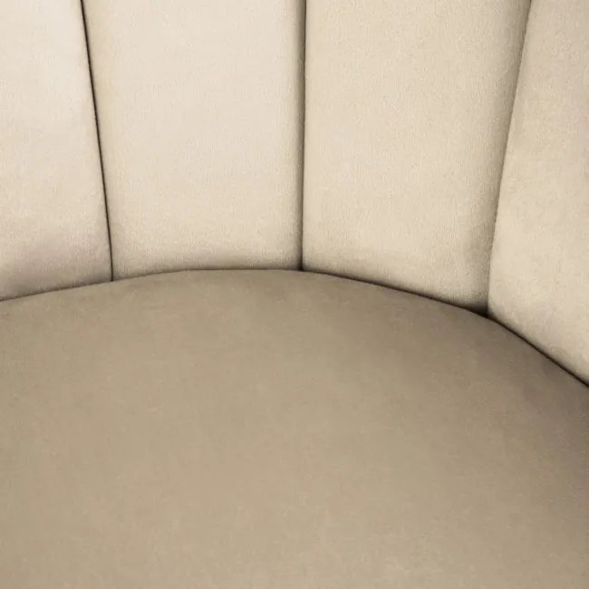 Jedálenská stolička LANA zamatová béžová 850054