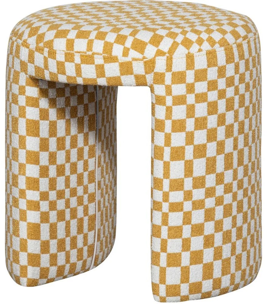 Žltá čalúnená stolička Charlie – WOOOD