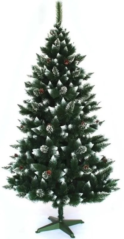 DomTextilu Vianočná borovica matná so šiškami 180 cm 67007