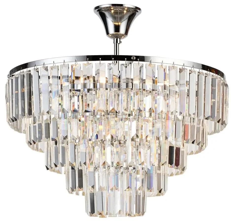 Brilagi - Prisadený luster CRYSTAL 5xE14/40W/230V lesklý chróm BG1108