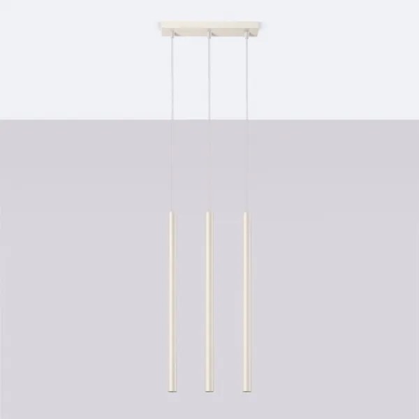 Sollux SL.1514 - Luster na lanku PASTELO 3xG9/8W/230V krémová