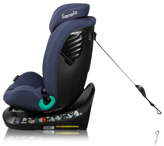 Lionelo -Autosedačka s otočnou základňou BASTIAAN ONE i-Size 40-150 cm Námornícka modrá