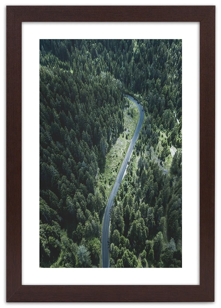 Gario Plagát Cesta v lese Farba rámu: Bez rámu, Rozmery: 70 x 100 cm