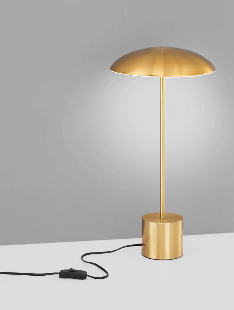 Novaluce Dizajnová stolová lampa Lash 50 Farba: Zlatá, Teplota svetla: 3000K, Verzia: 25