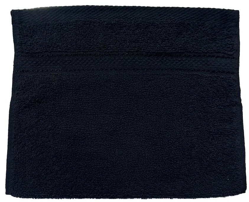 Uterák viskóza Fancy 30x50 cm čierny