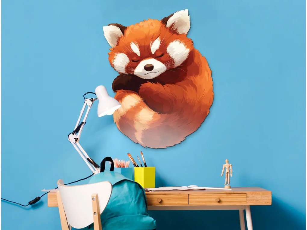 drevko | Obraz Sdrevkoca červená panda 60 x 475 cm