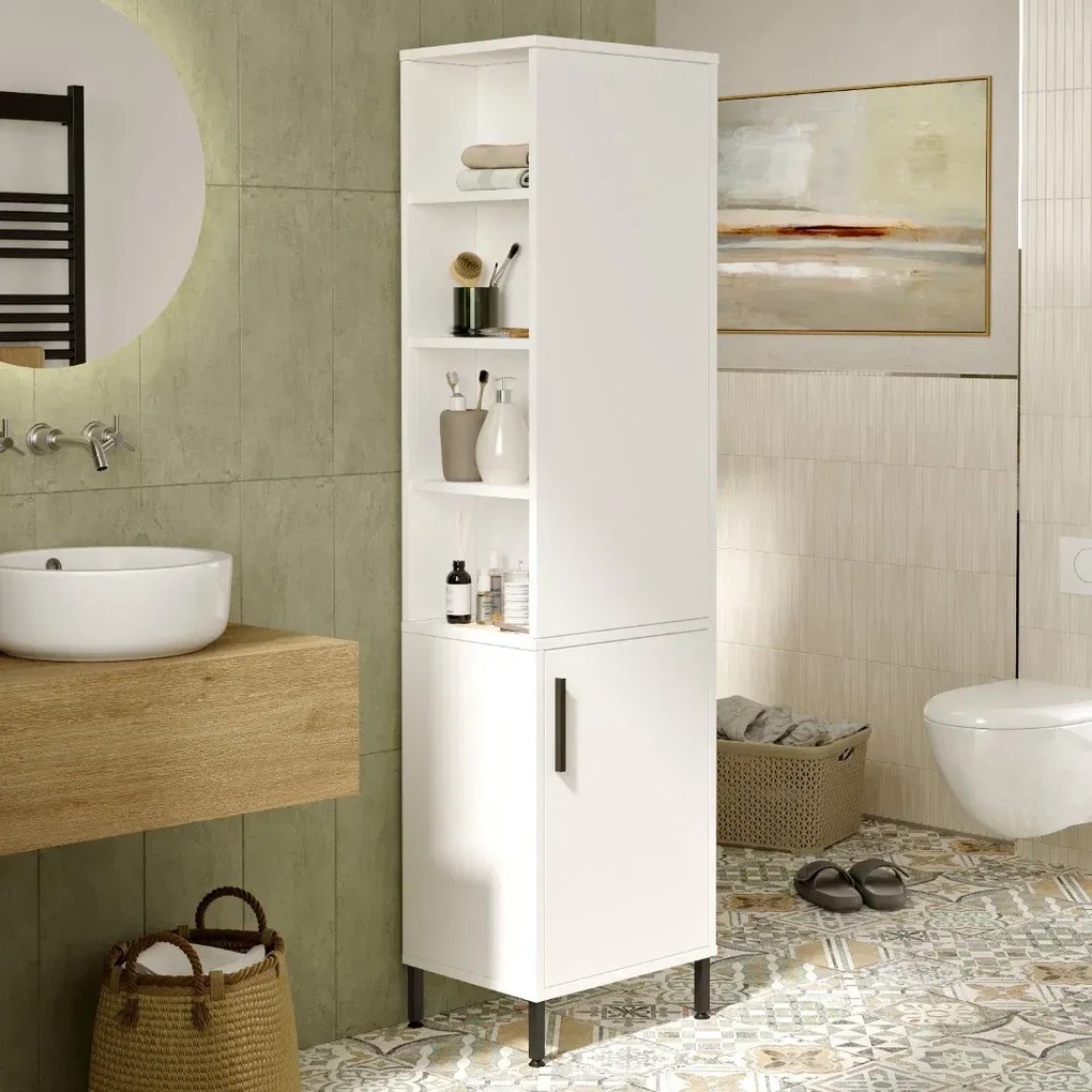Kúpeľňová skrinka Houseland Vitale 01 biela