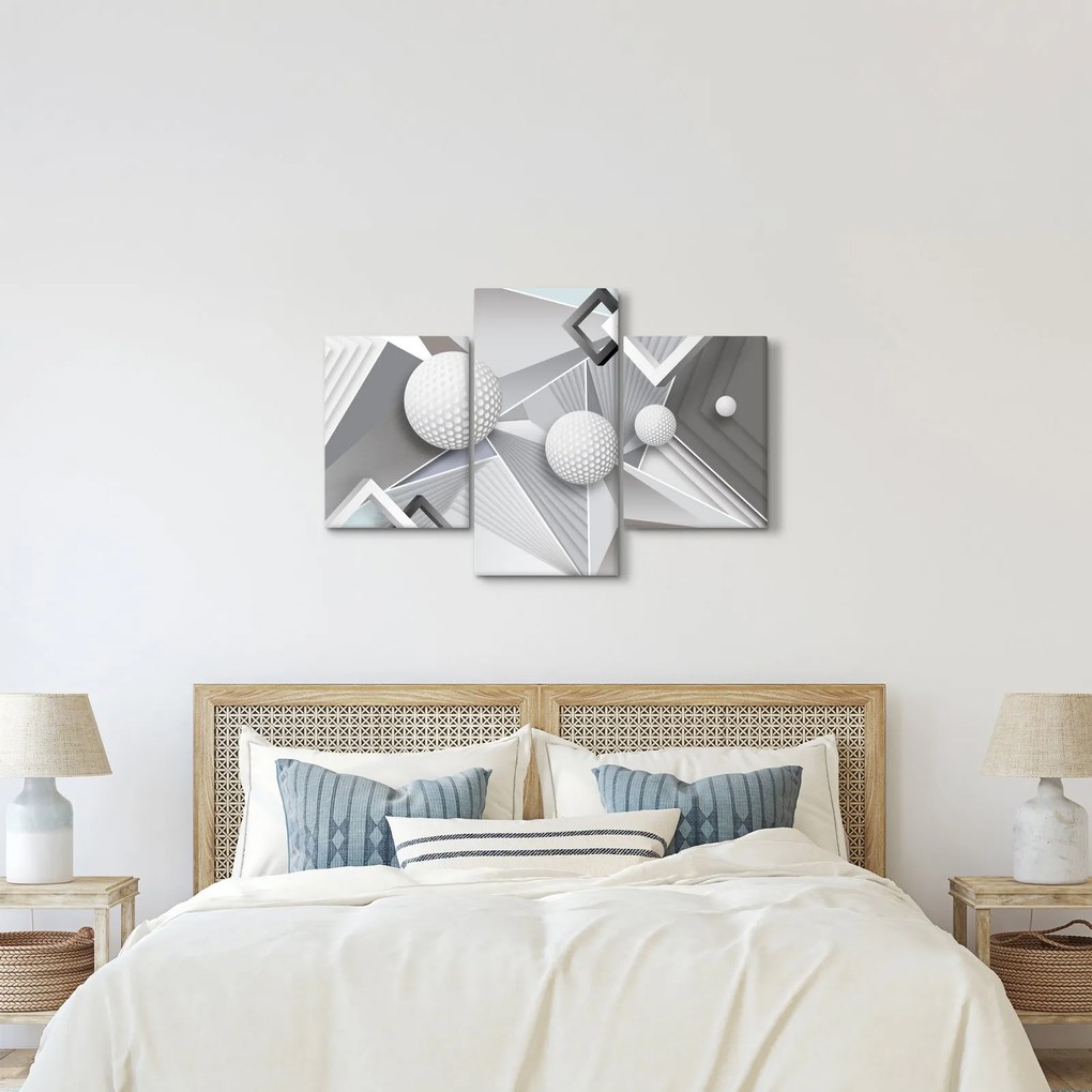 Geometrický abstraktný obraz (90x60 cm)