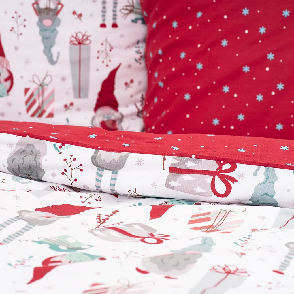 4Home Bavlnené obliečky Christmas Elf, 140 x 200 cm, 70 x 90 cm